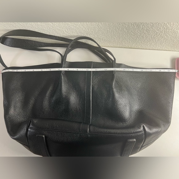 All Saints Black Textured Leather Tote - Picture 7 of 11